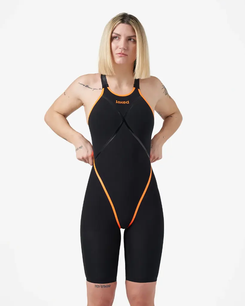 Jkrono Women's Competition Swimsuit Open Back